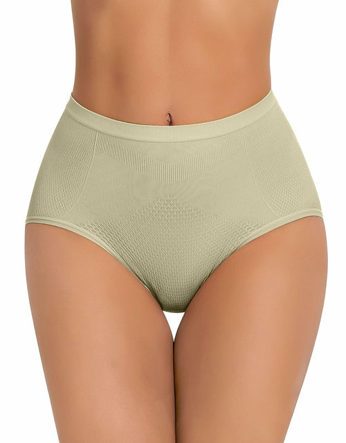 Load image into Gallery viewer, USEASY Mid Waist Tummy Control Seamless Shapewear Women Mint Size S

