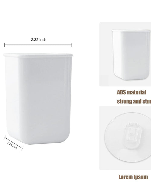 Load image into Gallery viewer, ORIJOYNA 2 Pack Wall Mounted Self-Adhesive Toothbrush Holder White
