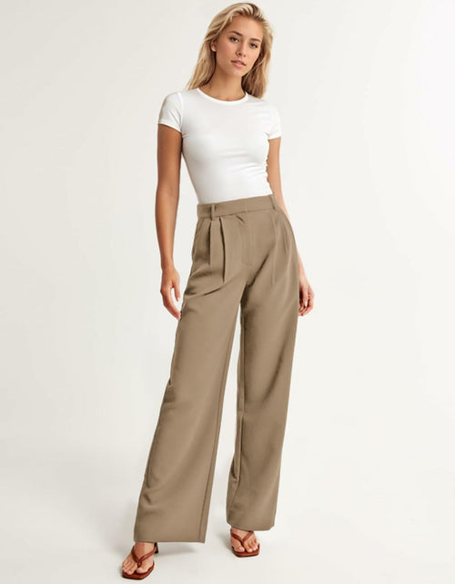 Load image into Gallery viewer, ELLEVEN Wide Leg High Waisted Palazzo Pants Brown Size XXL

