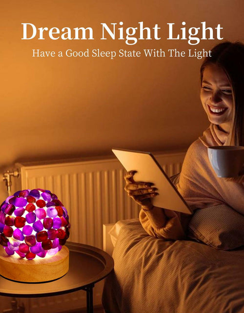 Load image into Gallery viewer, [Like New] Nizrsky Crystal Night Light Home Decor Lamp Purple Agate 0.86lb
