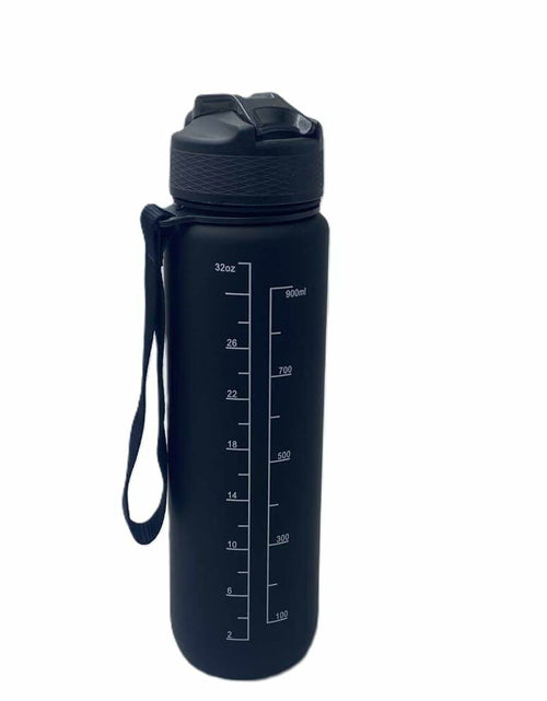 Load image into Gallery viewer, [Like New] Healthaccessories Motivational Reusable Tritan Water Bottle 32oz Blue BPA Free
