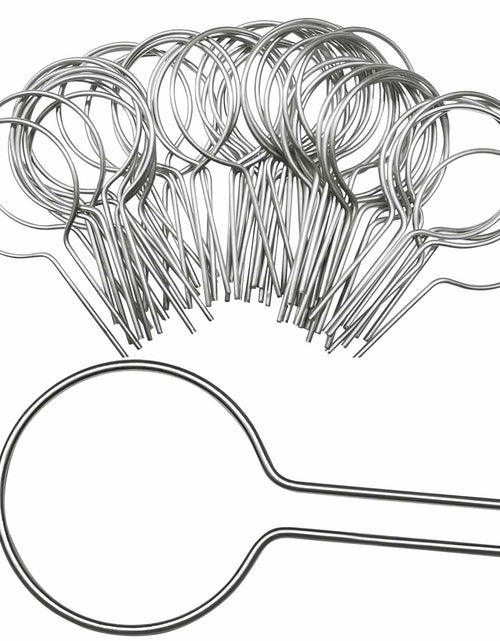 Load image into Gallery viewer, Evecad 250PCS 12Ga Preformed Fence Ties for 1-5/8 Post Silver
