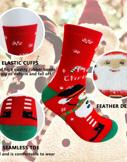 Load image into Gallery viewer, KKVXVEUQZ Men's Premium Cotton Christmas Socks 3 Pack
