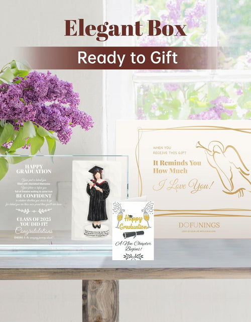 Load image into Gallery viewer, [Like New] Graduation Gifts 2025 Crystal Graduate Figurine Plaque 4x6 Inspirational
