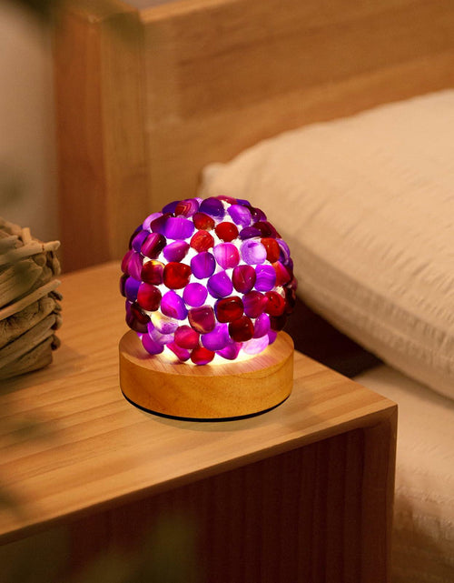 Load image into Gallery viewer, [Like New] Nizrsky Crystal Night Light Home Decor Lamp Purple Agate 0.86lb
