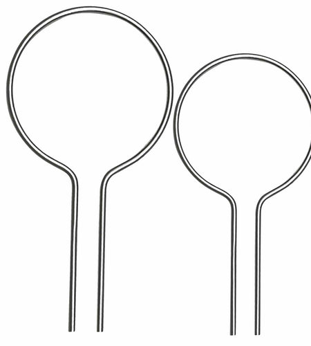 Evecad 250PCS 12Ga Preformed Fence Ties for 1-5/8 Post Silver