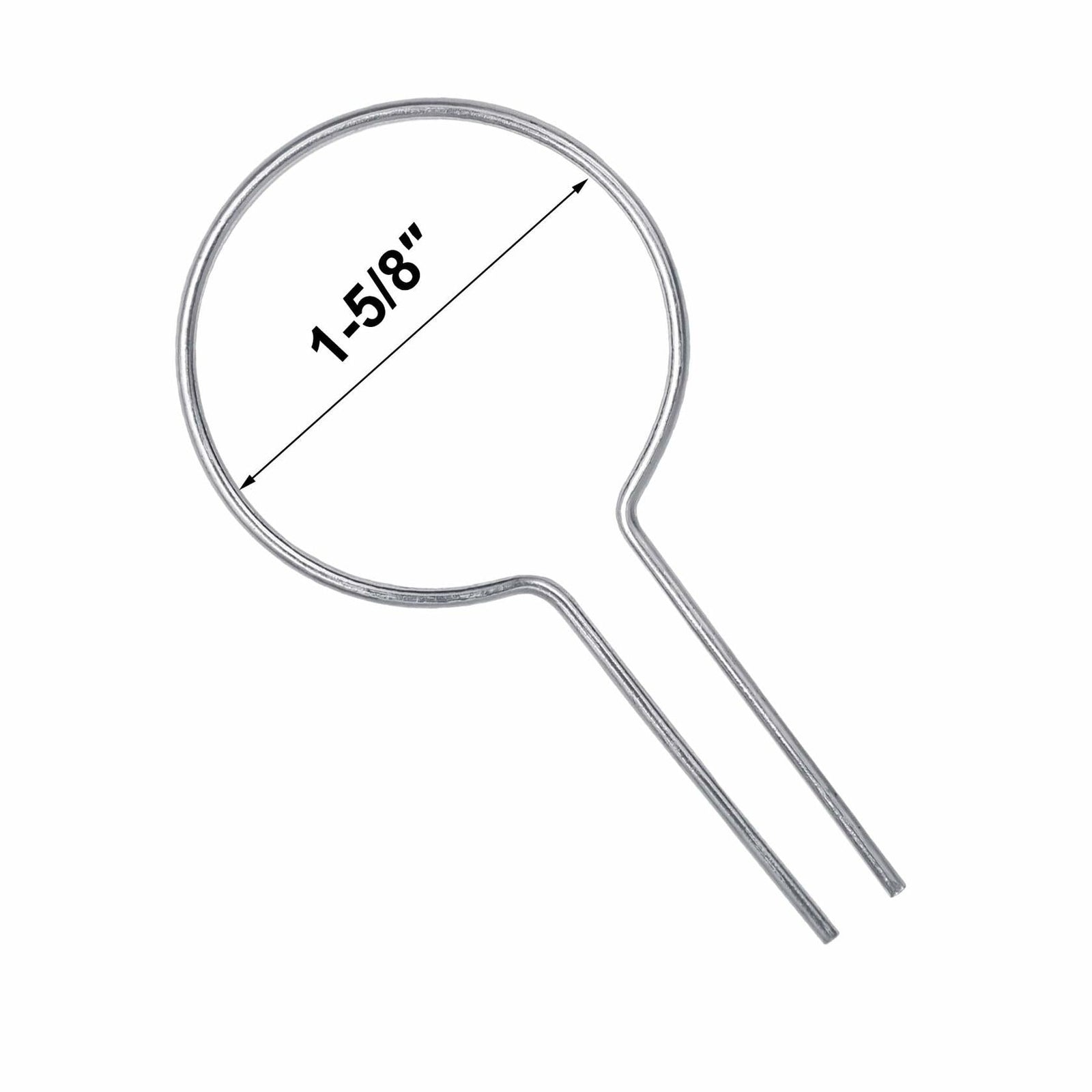 Evecad 250PCS 12Ga Preformed Fence Ties for 1-5/8 Post Silver
