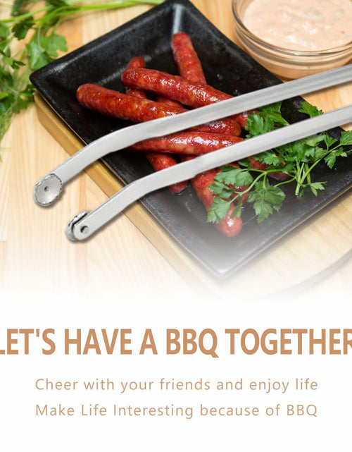 Load image into Gallery viewer, [Like New] QKFU BBQ Sa-Used Rotating Maybe, Flip Bacon Steak Meat Sausage Vegetables Tongs
