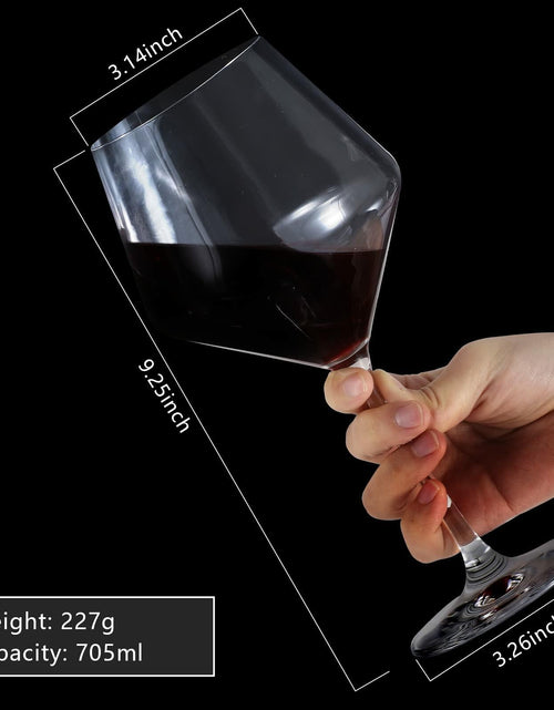 Load image into Gallery viewer, [Like New] Ennogyoson Wine Glasses Set of 4 Crystal Red &amp; White Stemmed Glassware
