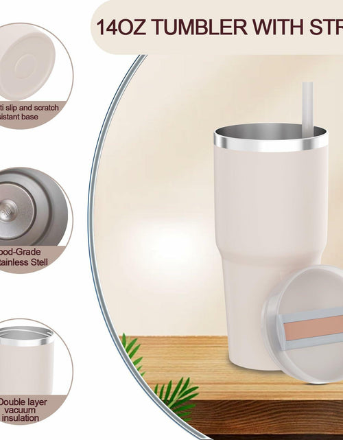 Load image into Gallery viewer, [Like New] YOUEXPERT 14 oz Tumbler with Straw, Insulated Tumblers with Lid and Straw, 14 oz
