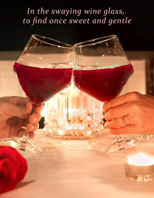 Load image into Gallery viewer, [Like New] Ennogyoson Wine Glasses Set of 4 Crystal Red &amp; White Stemmed Glassware
