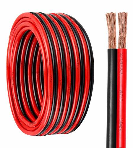14 Gauge Copper Wire 2 Conductor 14 AWG Battery Cable 200FT Oxygen Free