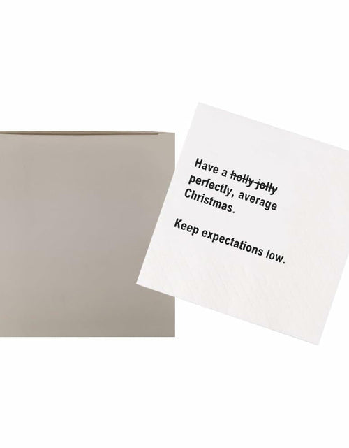 Load image into Gallery viewer, VOWFOO Funny Christmas Quotes Cocktail Napkins 4.5x4.5 2-ply 100pcs
