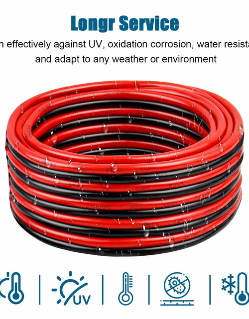 Load image into Gallery viewer, 14 Gauge Copper Wire 2 Conductor 14 AWG Battery Cable 200FT Oxygen Free

