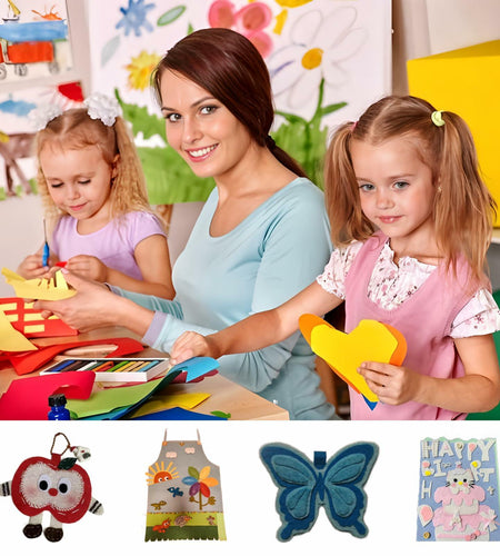 Calefow Felt Fabric Sheets Craft Kit 60PCS 6x8in Multicolor Sewing Modern