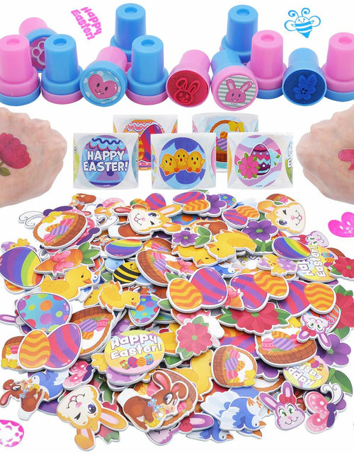 Load image into Gallery viewer, JOYIN 1000 Easter Arts &amp; Crafts Kit with Stickers, Stampers, Tattoos
