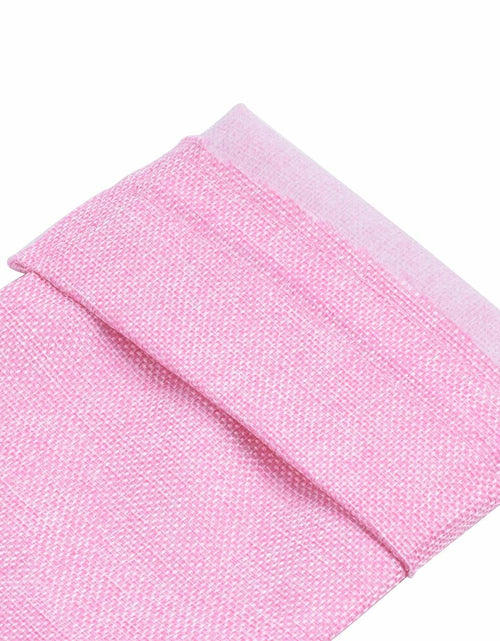 Load image into Gallery viewer, Viamto 10pcs Pink Burlap Wine Bags Drawstring Lining 15x35cm Gift Pouches
