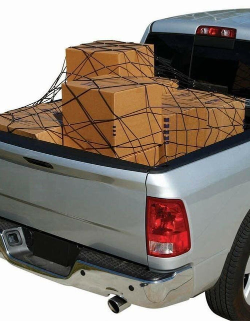 Load image into Gallery viewer, Trunknets Inc Cargo Net Bed Tie Down Hooks Chevy Silverado 66x98
