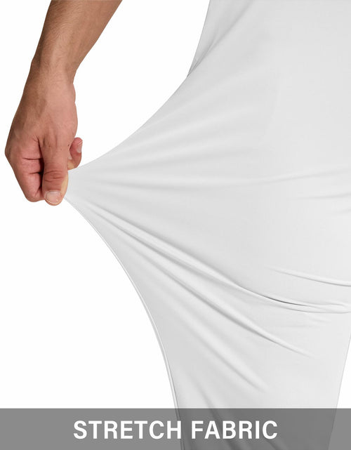 Load image into Gallery viewer, SERAMY Men's Golf Joggers Slim Fit Stretch Sweatpants 5 Pockets White Size XXL
