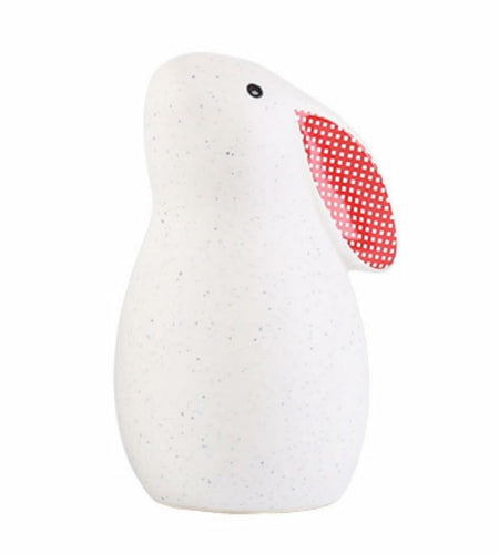 NYSCURE Ceramic Rabbit Figurine Sitting Statue Home Decor 4.8 Inch