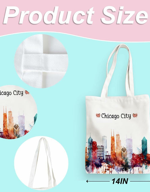Load image into Gallery viewer, EIXU Chicago Souvenirs Girls Trip Tote Bag Reusable Beach Bag Multi
