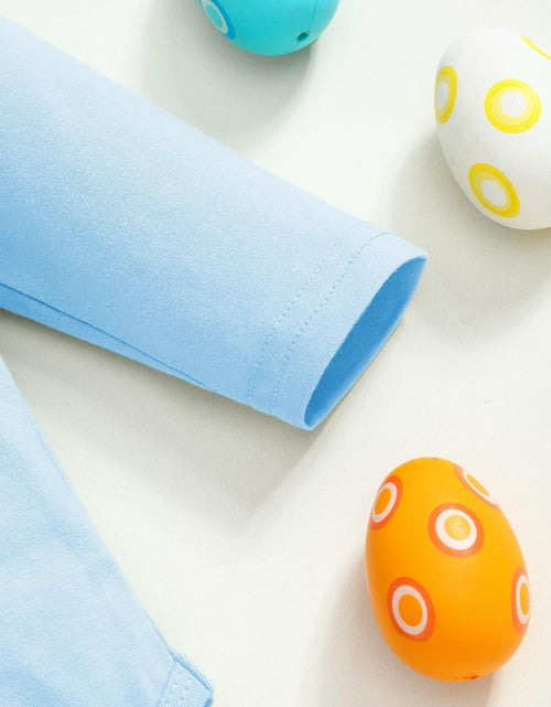 Load image into Gallery viewer, FoWear Baby Boy Easter Outfit Romper Rabbit Print Pants 4PCS Size 0-3M
