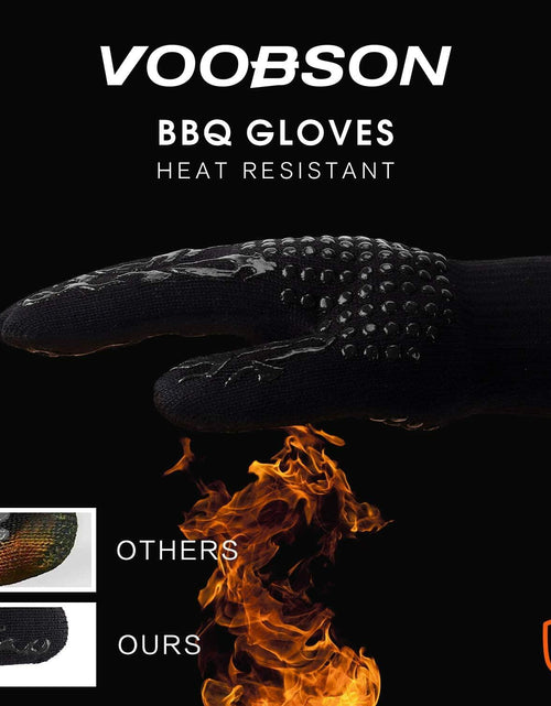 Load image into Gallery viewer, VOOBSON Grill Scraper Stainless Steel Extended Handle Bottle Opener Gloves
