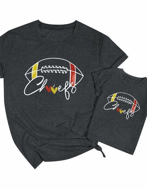 Load image into Gallery viewer, Game Day Family Matching Funny Football Graphic T-Shirt Chinese Size 150
