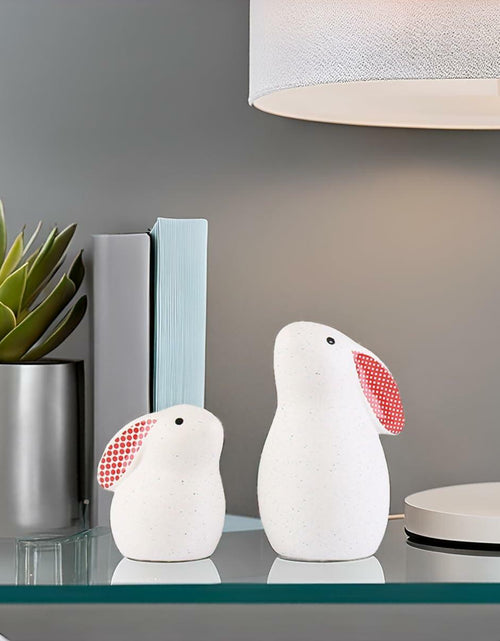 Load image into Gallery viewer, NYSCURE Ceramic Rabbit Figurine Sitting Statue Home Decor 4.8 Inch
