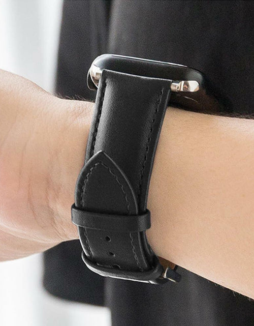 Load image into Gallery viewer, Narako Leather Apple Watch Band Compatible 41-49mm Series 9/SE Bicolor
