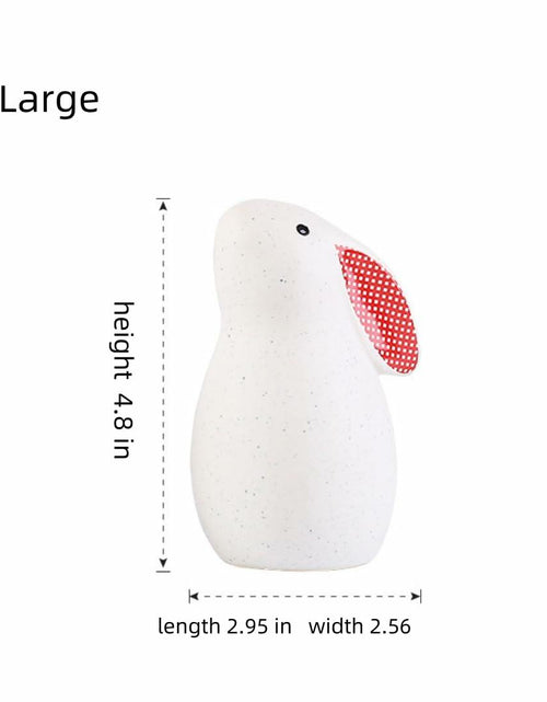 Load image into Gallery viewer, NYSCURE Ceramic Rabbit Figurine Sitting Statue Home Decor 4.8 Inch
