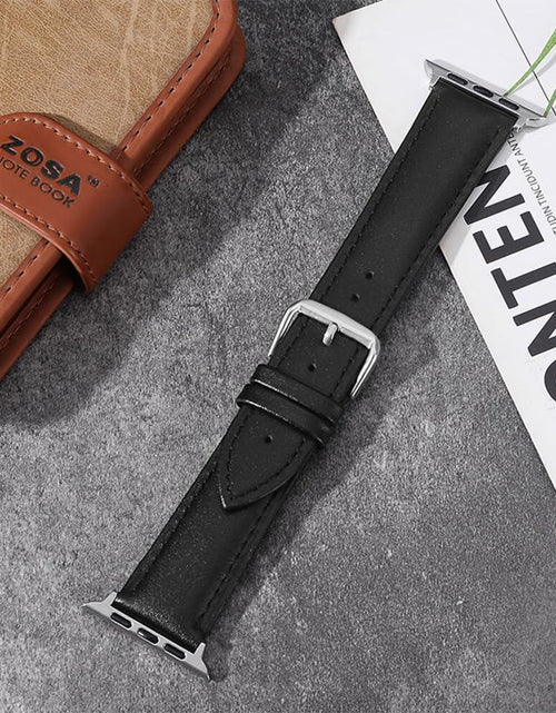 Load image into Gallery viewer, Narako Leather Apple Watch Band Compatible 41-49mm Series 9/SE Bicolor
