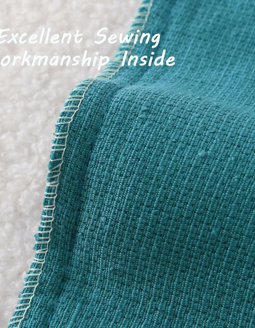 Load image into Gallery viewer, [Like New] FUTEI Teal Blue Decorative Throw Pillow Covers 16x16 Inch Pack of 2
