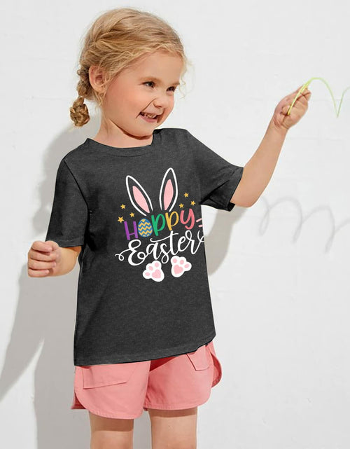 Load image into Gallery viewer, Toddler Baby Easter Shirt Trade Brother Sister for Eggs Bunny Tee Dark Gray
