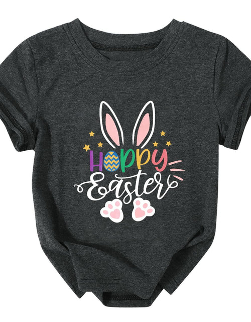 Load image into Gallery viewer, Toddler Baby Easter Shirt Trade Brother Sister for Eggs Bunny Tee Dark Gray
