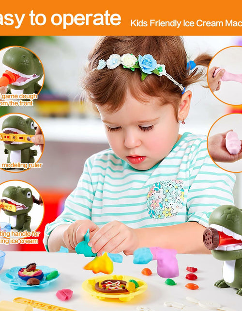 Load image into Gallery viewer, [Like New] Dinosaur Play Dough Set for Kids 3-8, Bulk Pack w/ Noodle Maker &amp; Tools
