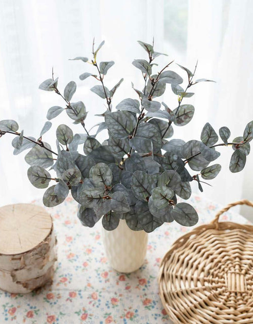 Load image into Gallery viewer, KIRIFLY 10pcs Fake Eucalyptus Stems Indoor Greenery Décor Green
