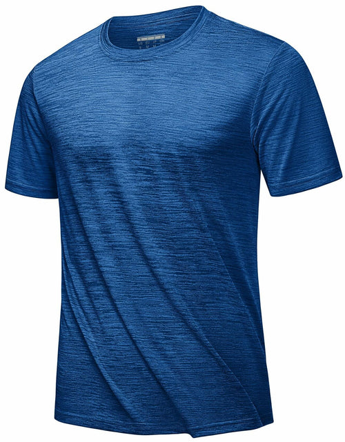 Load image into Gallery viewer, Mens Gym Dry Fast Workout T Shirt Medium Blue Size M
