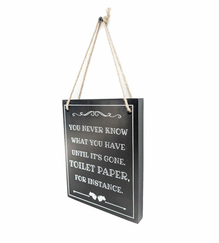 ARTAWEIN Bathroom Rules Wall Art Sign Rustic Humorous Decor