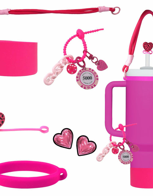Load image into Gallery viewer, Stanley Cup Accessories Set Boot Handle Strap Straw Cover Charms Stickers
