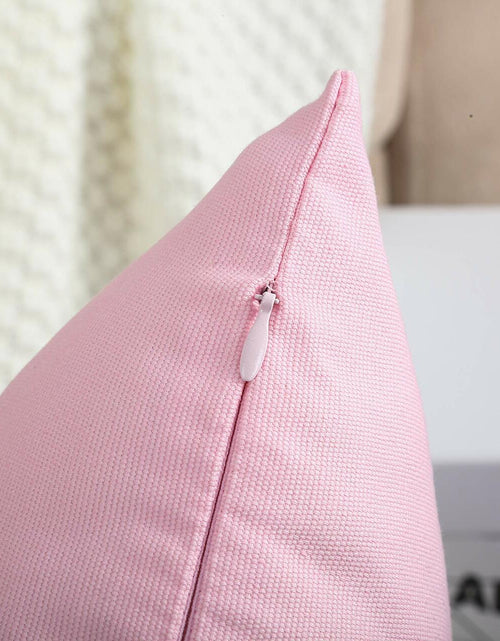 Load image into Gallery viewer, TangDepot Handmade Decorative Cotton Canvas Throw Pillow Covers 14x14 Salmon
