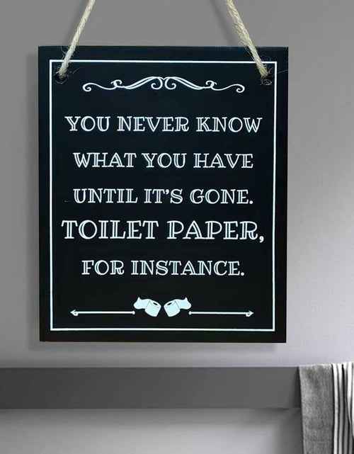 Load image into Gallery viewer, ARTAWEIN Bathroom Rules Wall Art Sign Rustic Humorous Decor
