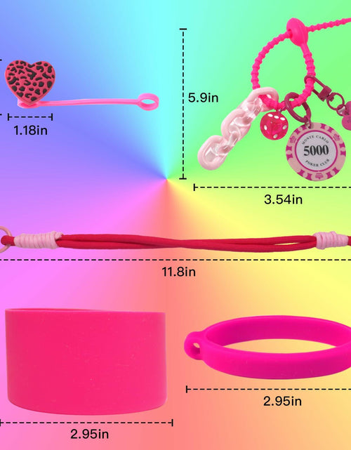 Load image into Gallery viewer, Stanley Cup Accessories Set Boot Handle Strap Straw Cover Charms Stickers
