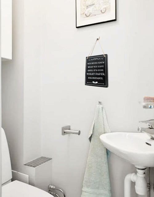 Load image into Gallery viewer, ARTAWEIN Bathroom Rules Wall Art Sign Rustic Humorous Decor
