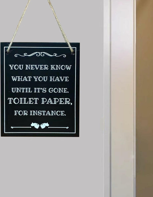 Load image into Gallery viewer, ARTAWEIN Bathroom Rules Wall Art Sign Rustic Humorous Decor

