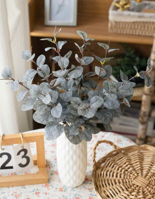 Load image into Gallery viewer, KIRIFLY 10pcs Fake Eucalyptus Stems Indoor Greenery Décor Green

