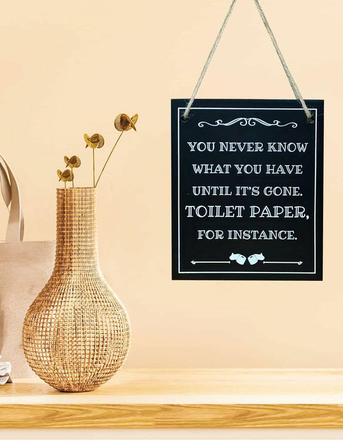 Load image into Gallery viewer, ARTAWEIN Bathroom Rules Wall Art Sign Rustic Humorous Decor
