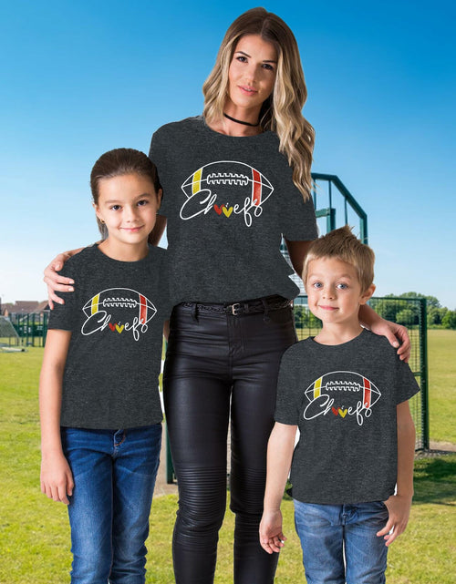 Load image into Gallery viewer, Game Day Family Matching Funny Football Graphic T-Shirt Size L
