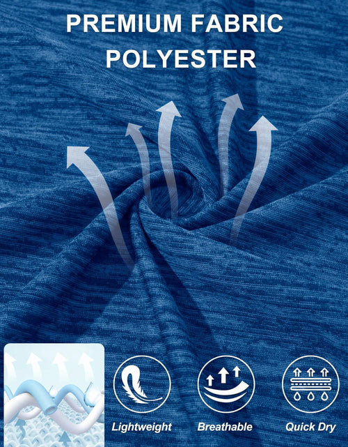 Load image into Gallery viewer, Mens Gym Dry Fast Workout T Shirt Medium Blue Size M
