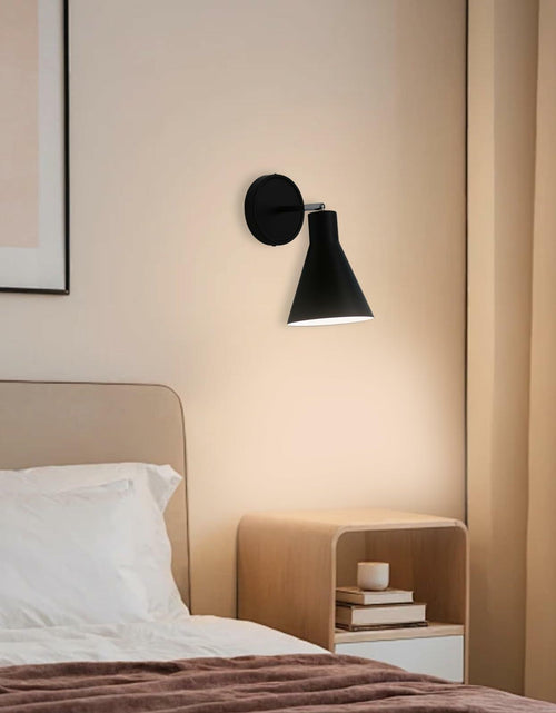 Load image into Gallery viewer, FILIMITIY Battery Operated Modern Dimmable LED RGB Wall Sconce Black
